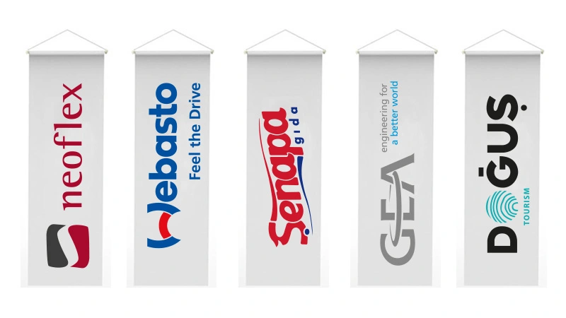 Elka Bayrak tarafından üretilen standart kırlangıç bayrak ölçüleri