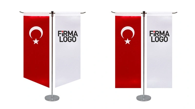 Logolu masa bayrakları - Elka Bayrak üretimi