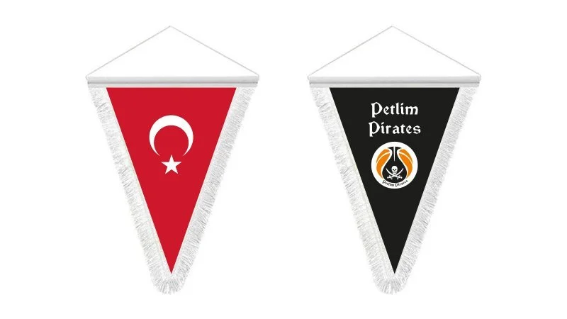 Özel tasarım takdim flaması örneği